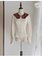 Miss Point German Bookshelf Long Sleeve Blouse(Reservation/Full Payment Without Shipping)